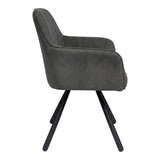 Scaun Kinuz, Stofa, 55x60x86 cm - Antracit