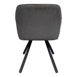 Scaun Kinuz, Stofa, 55x60x86 cm - Antracit