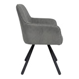 Scaun Kinuz, Stofa, 55x60x86 cm - Gri