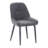 Scaun Larissia, Stofa, 53x59x89 cm - Antracit