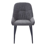 Scaun Larissia, Stofa, 53x59x89 cm - Antracit