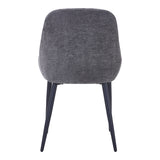 Scaun Larissia, Stofa, 53x59x89 cm - Antracit