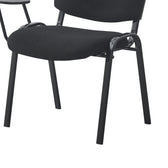 Scaun Lector, Stofa, Negru, 54x54x78 cm, imagine produs 6