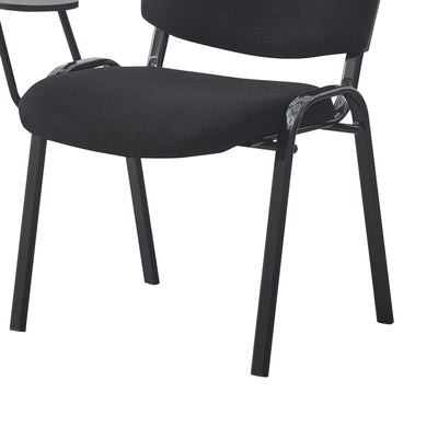 Scaun Lector, Stofa, Negru, 54x54x78 cm, imagine produs 6