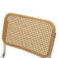 Scaun Lusy pe baza din material, bej-crom, 50x55x82 cm, foto produs 6