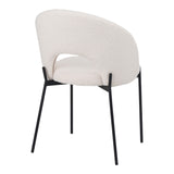 Scaun Masebo de la din Alb, 68x66x82 cm - Alb