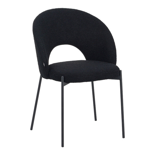 Scaun Masebo de la, Alb - Negru, 68x66x82 cm