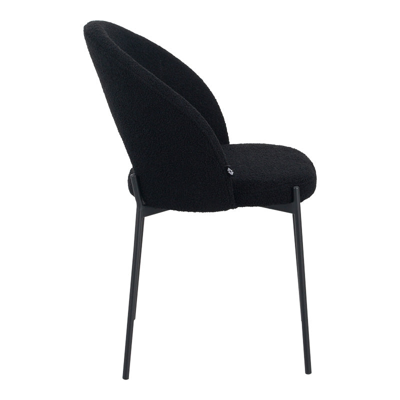 Scaun Masebo de la din Alb, 68x66x82 cm - Negru