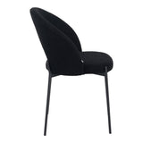 Scaun Masebo de la din Alb, 68x66x82 cm - Negru