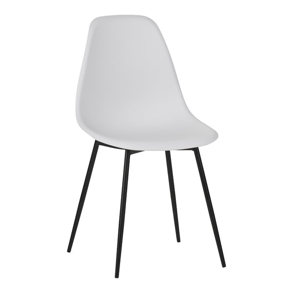 Scaun modern Ballen, Alb, 41x53x84 cm