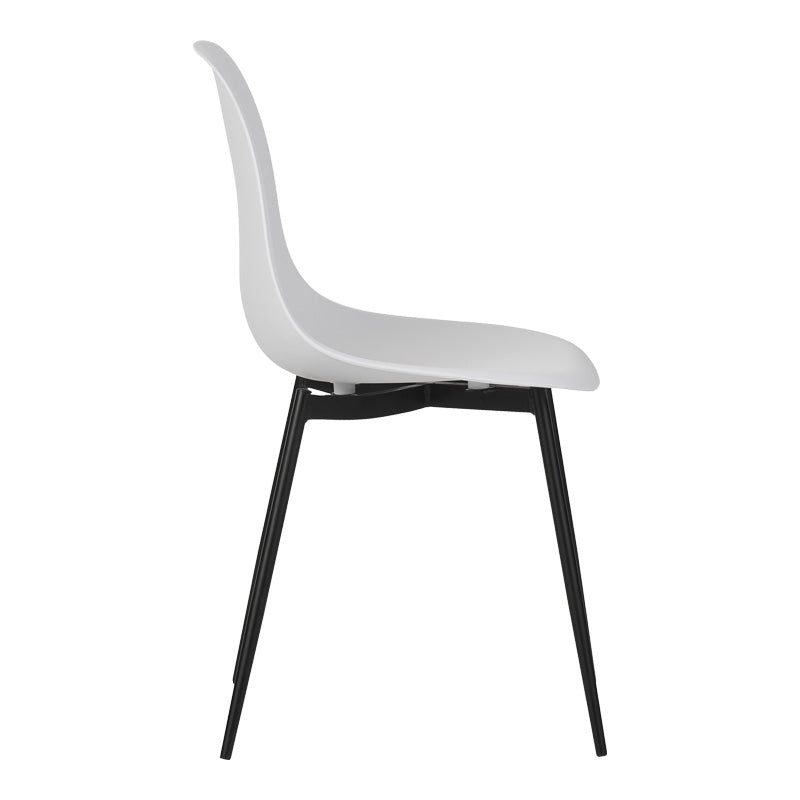 Scaun modern Ballen, Alb, 41x53x84 cm