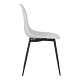 Scaun modern Ballen, Alb, 41x53x84 cm