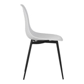 Scaun modern Ballen, Alb, 41x53x84 cm, perspectiva suplimentara