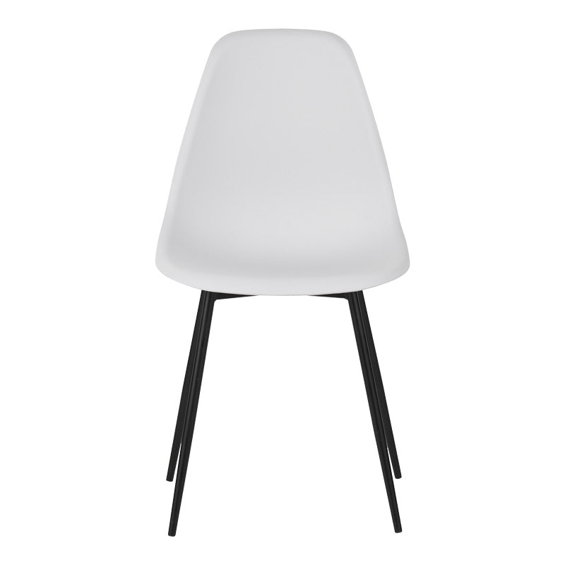 Scaun modern Ballen, Alb, 41x53x84 cm