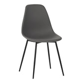 Scaun modern Ballen antracit, 41x53x84 cm