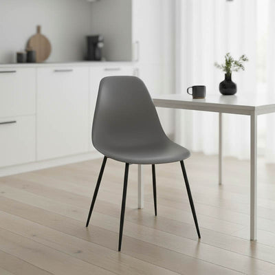 Scaun modern Ballen, antracit, 41x53x84 cm, imagine suplimentara