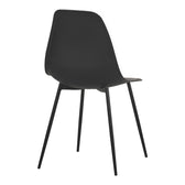 Scaun modern Ballen, negru, 41x53x84 cm, detaliu produs