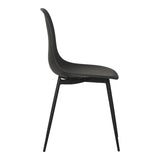 Scaun modern Ballen, negru, 41x53x84 cm