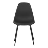 Scaun modern Ballen, negru, 41x53x84 cm