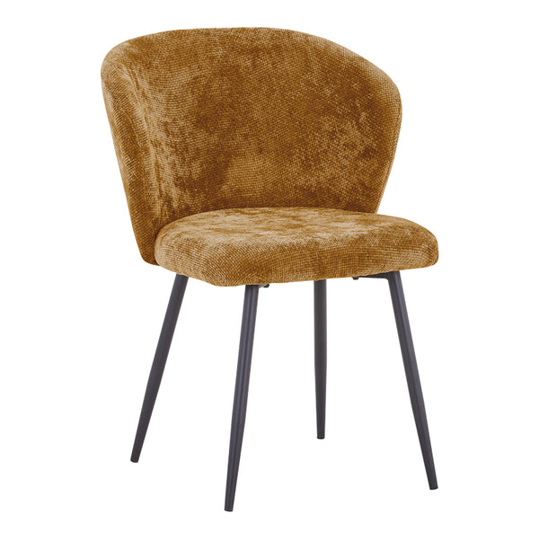 Scaun modern Karg cu tapițerie camel, Bej, 57x62x80 cm