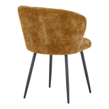 Scaun modern Karg cu tapițerie camel, Bej, 57x62x80 cm