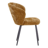Scaun modern Karg cu tapițerie camel, Bej, 57x62x80 cm
