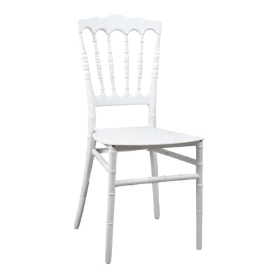 Scaun Napoleon, alb, 38x46x89 cm