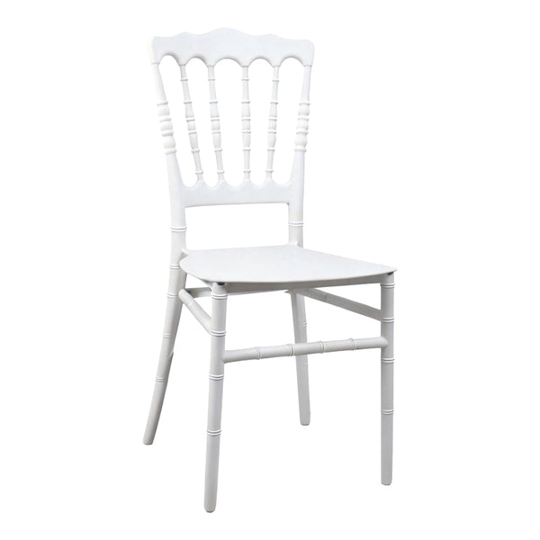 Scaun Napoleon, alb, 38x46x89 cm