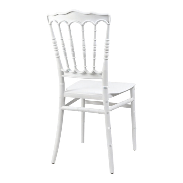 Scaun Napoleon, alb, 38x46x89 cm