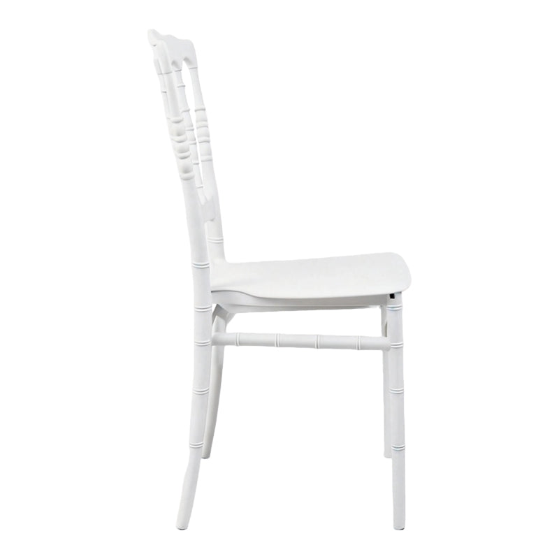 Scaun Napoleon, alb, 38x46x89 cm