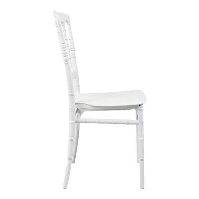 Scaun Napoleon, alb, 38x46x89 cm, detaliu produs