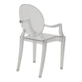 Scaun Narova PC Transparent, Multicolor, 43x48x92 cm, imagine suplimentara