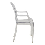 Scaun Narova PC Transparent, Multicolor, 43x48x92 cm