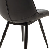 Scaun Nely, 47x61x85 cm - Negru