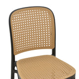 Scaun Nereus, Alb - Negru, 45x43x84 cm - Negru