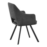 Scaun Nordo armchair, 56x58x85 cm - Antracit-Negru