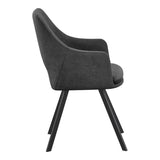 Scaun Nordo armchair, 56x58x85 cm - Antracit-Negru