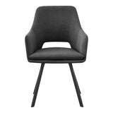 Scaun Nordo armchair, 56x58x85 cm - Antracit-Negru