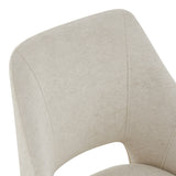 Scaun Nordo armchair, 56x58x85 cm - Negru-Crem