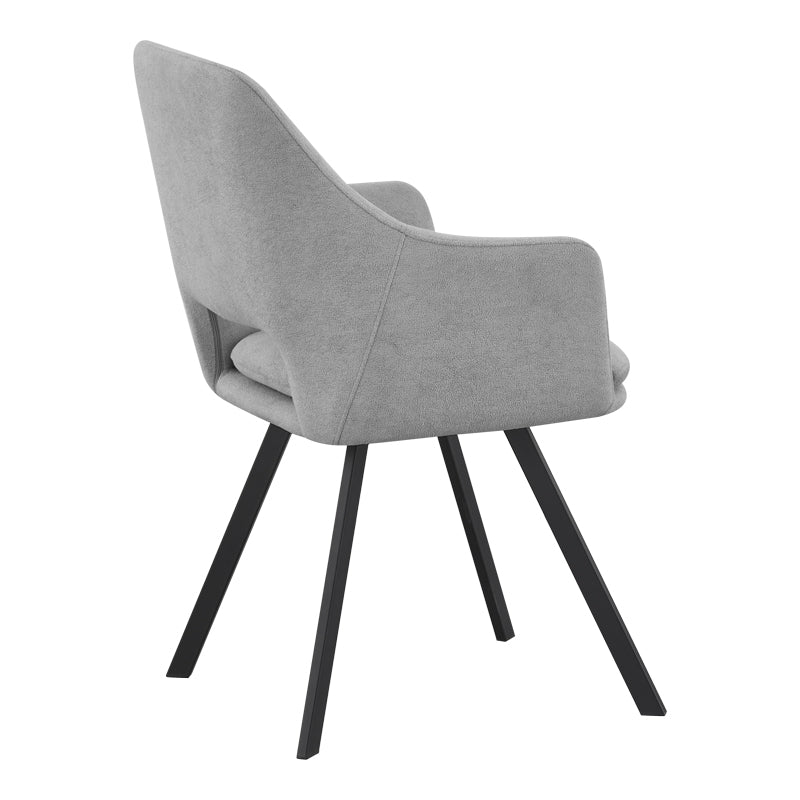 Scaun Nordo armchair, 56x58x85 cm - Negru-Gri