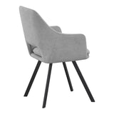 Scaun Nordo armchair, 56x58x85 cm - Negru-Gri
