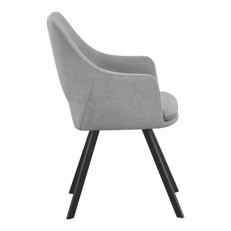 Scaun Nordo armchair, 56x58x85 cm - Negru-Gri