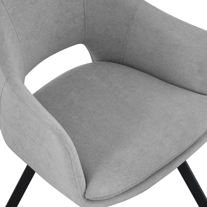 Scaun Nordo armchair, 56x58x85 cm - Negru-Gri