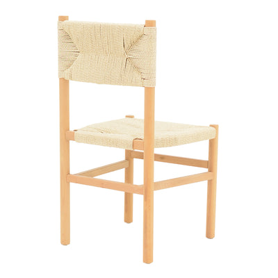 Scaun Oarvine Natural-funie, Natural, 46x52x88 cm, imagine suplimentara