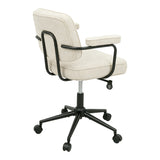 Scaun Office chair Leberta, Stofa - Bej