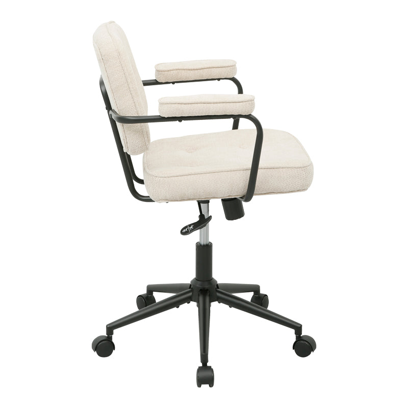 Scaun Office chair Leberta, Stofa - Bej