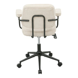 Scaun Office chair Leberta, Stofa - Bej