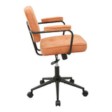 Scaun Office chair Leberta, Stofa - Teracota