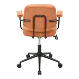 Scaun Office chair Leberta, Stofa - Teracota