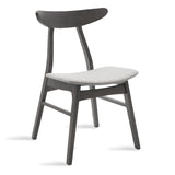 Scaun Orlean, Gri - Nuc, 53x49x78 cm - Gri